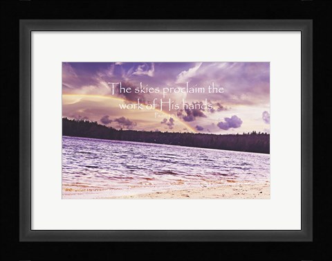 Framed Work of his Hands Print