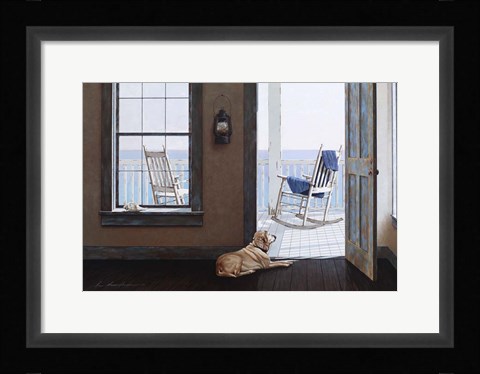 Framed Look Over The Sea Print