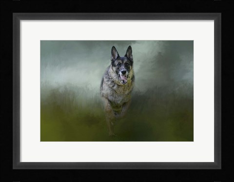 Framed Racing The Storm Print