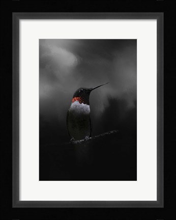 Framed Waiting In The Darkness Print