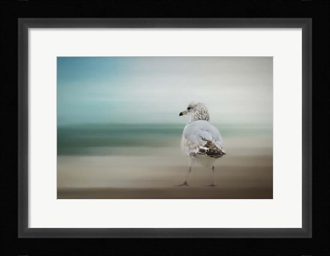 Framed Waiting For The Tide Print