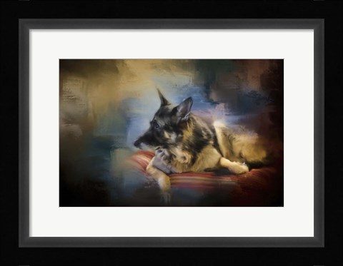 Framed Watching The Drama Print