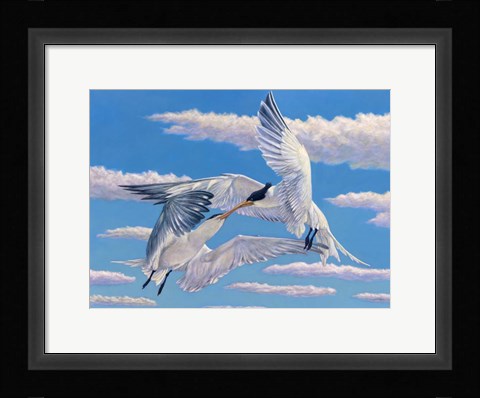 Framed Flying Kiss Print