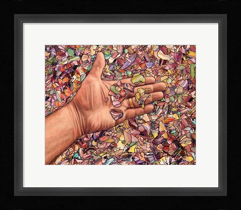 Framed Fragmented Touch Print