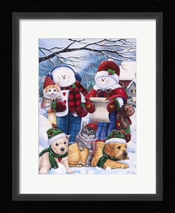 Framed Winter Wonder Friends Print