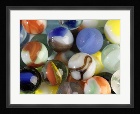 Framed Marbles Print