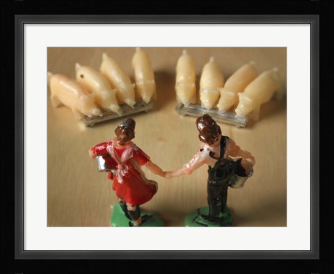 Framed Piggies Print