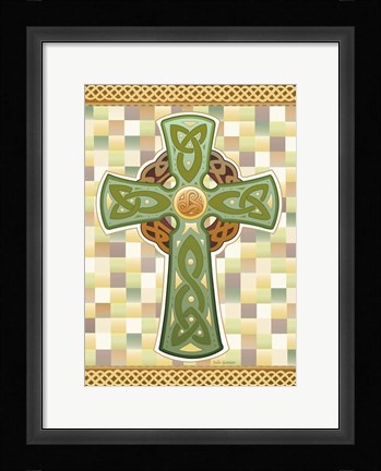 Framed Celtic Cross Print