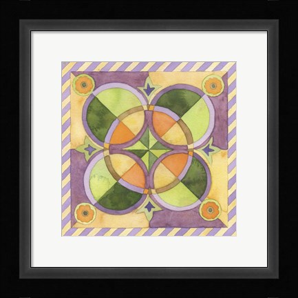 Framed Geometry &amp; Color 4 Print