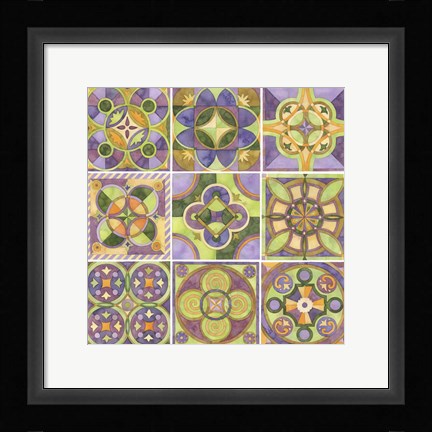 Framed Geometry &amp; Color Part 1 Print