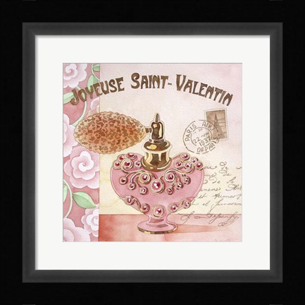 Framed French Valentine I Print