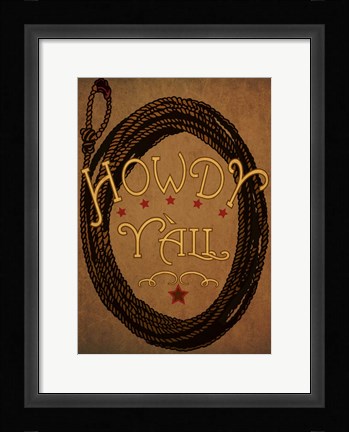 Framed Howdy Y'All Print