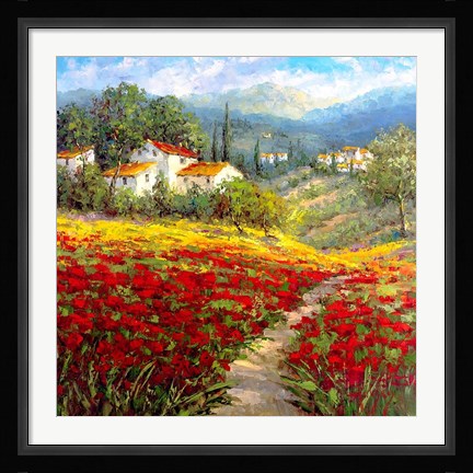 Framed Fleur du Pays I Print