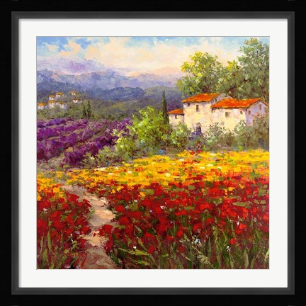 Framed Fleur du Pays II Print