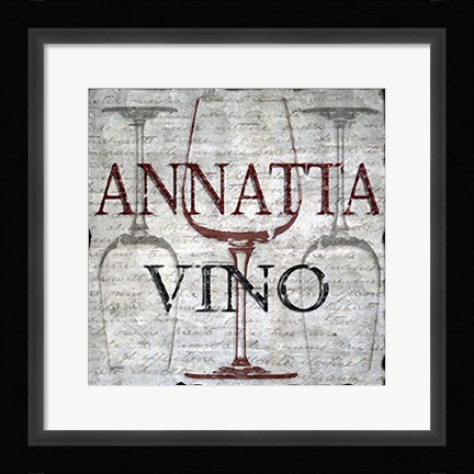 Framed Annatto Vino Print