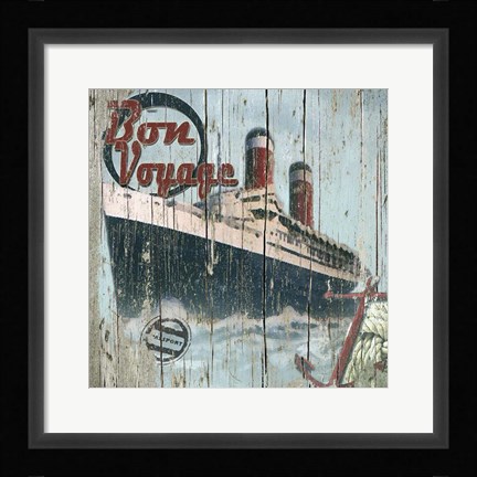 Framed Bon Voyage Print