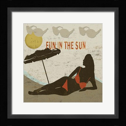 Framed Fun in the Sun Print