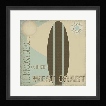 Framed Hermosa Beach L Print