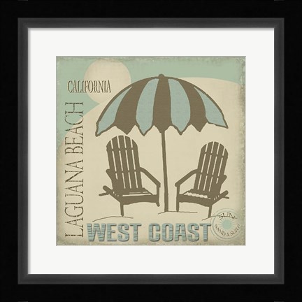 Framed Laguana Beach Print