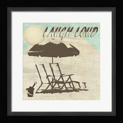 Framed Laugh Loud Print