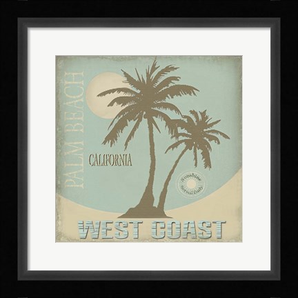 Framed Palm Beach Print