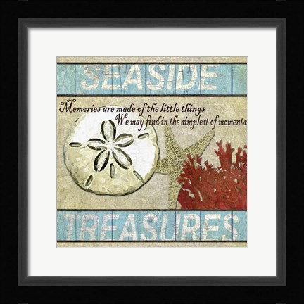 Framed Seaside Treasures Print