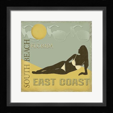 Framed South Beach Print