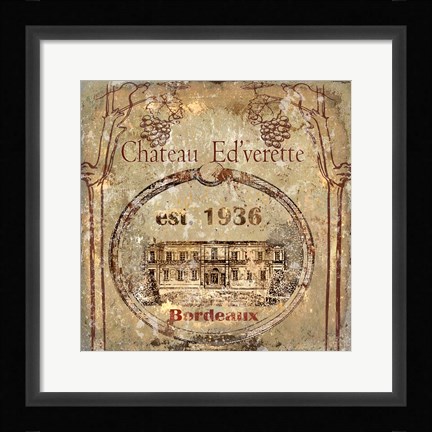 Framed Chateau Ed'verette Print