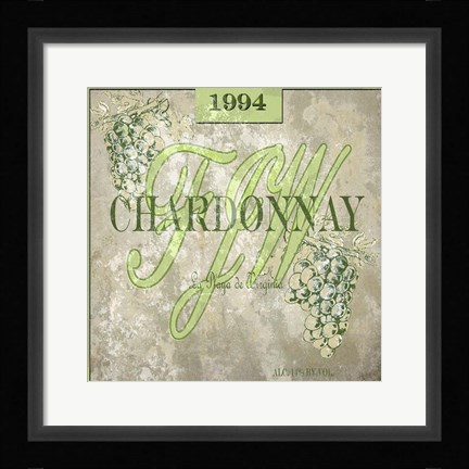 Framed FJW Chardonnay Print