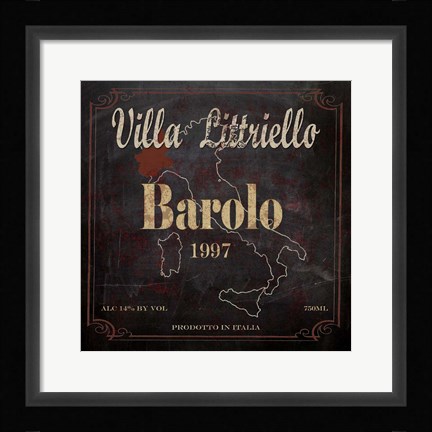 Framed Villa Littriello Print