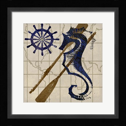 Framed Seahorse Print