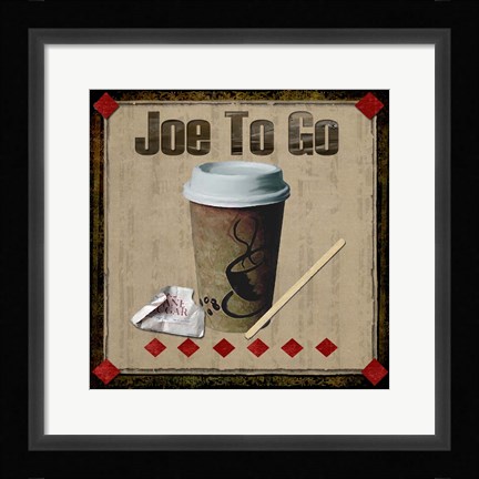 Framed Joe To Go Print