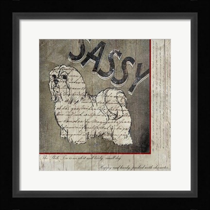 Framed Shih Tzu II Print