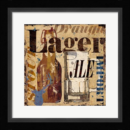 Framed Old Lager Print
