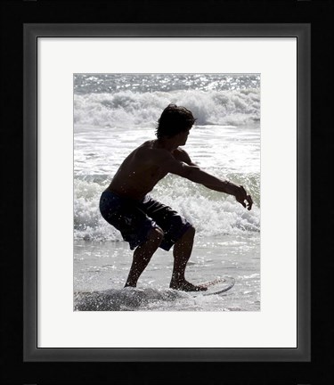 Framed Skim Boarding Print