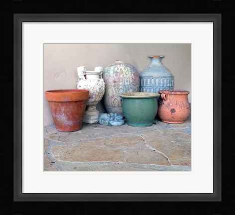 Framed Clay Pots 2 Print