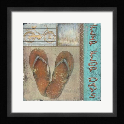 Framed Flip Flop Days Print