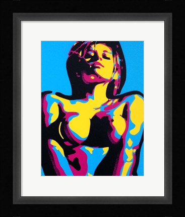 Framed Abstract Nude Print