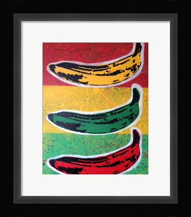 Framed Rasta Banana Print