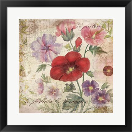 Framed French Garden Print