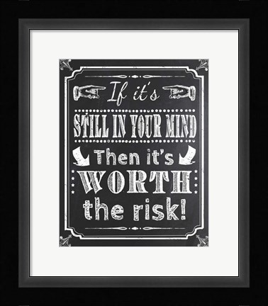 Framed Chalk Board 1 Print