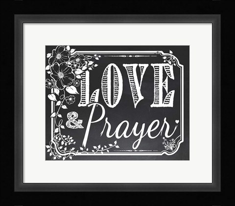 Framed Chalk Board 3 Print