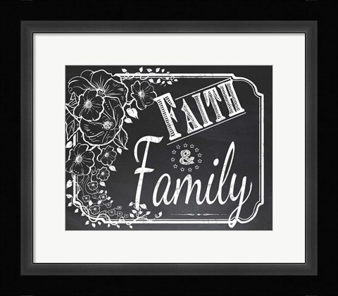 Framed Chalk Board 4 Print