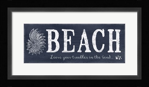 Framed Beach 2 Print