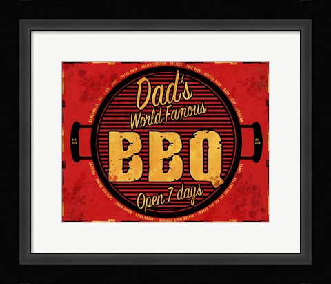 Framed BBQ 2 Print