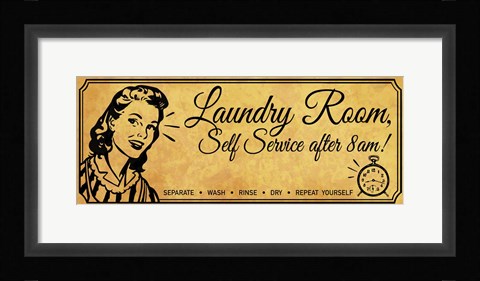 Framed Laundry 2 Print