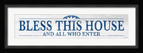 Framed Bless This House Print
