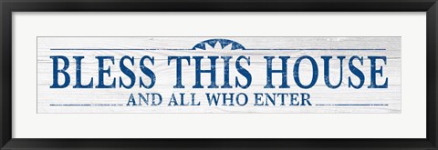 Framed Bless This House Print