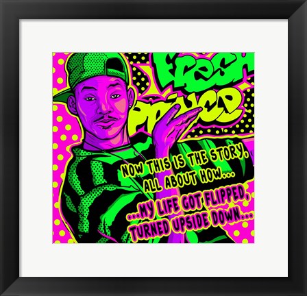 Framed Fresh Prince Print