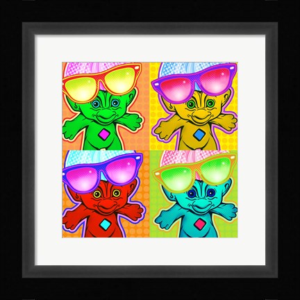 Framed Troll 4 Square Print